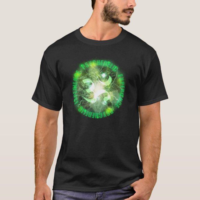 Psychedelic erfara t-skjortan tee (Framsida)