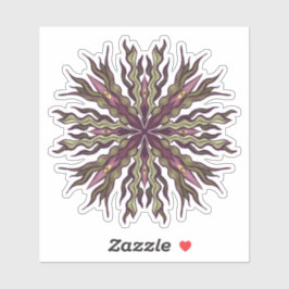 Psychedelic Eye Plant - Surreal Botanical Mandala Klistermärken