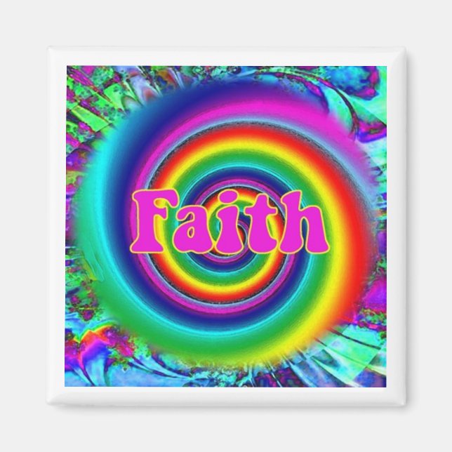 Psychedelic Faith Magnet (Framsidan)
