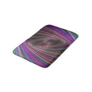 Psychedelic färger badrumsmatta