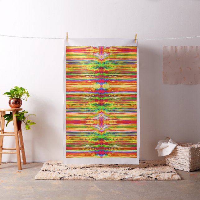 Psychedelic färgrik Tiefärg Tyg (In Situ)