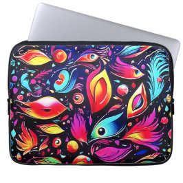 Psychedelic Feather Dream Laptop Fodral