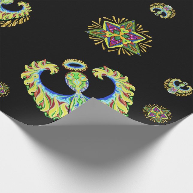 Psychedelic Flash ~jul~ Wrapping Papper Presentpapper (Hörn)