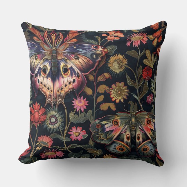 Psychedelic Flight Tapestry Botanical Kudde (Framsida)