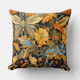 Psychedelic Flight Tapestry Botanical Kudde