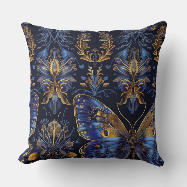 Psychedelic Flight Tapestry Botanical Kudde (Framsida)