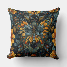 Psychedelic Flight Tapestry Botanical Kudde