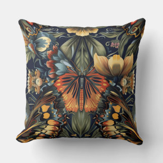 Psychedelic Flight Tapestry Botanical Kudde