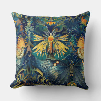 Psychedelic Flight Tapestry Botanical Kudde