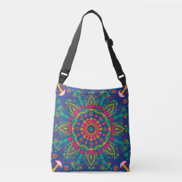 Psychedelic Forest Mandala Axelväska