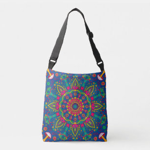 Psychedelic Forest Mandala Axelväska