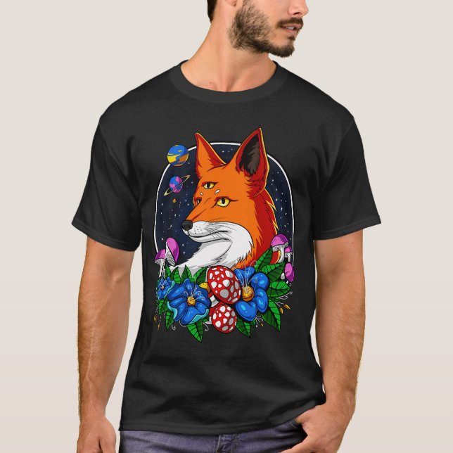 Psychedelic Fox T Shirt (Framsida)