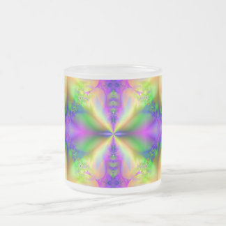 Psychedelic Fractal 85 ~ Frosted Glass Mugg