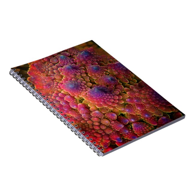 Psychedelic Fractal Abstrakt Anteckningsbok (Högra Sidan)