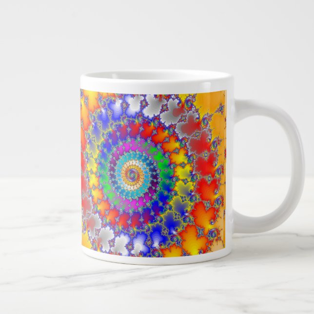 Psychedelic Fractal Jumbo Mugg (Höger)