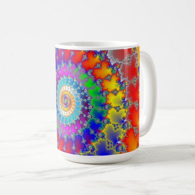 Psychedelic Fractal Kaffemugg (Framsida höger)