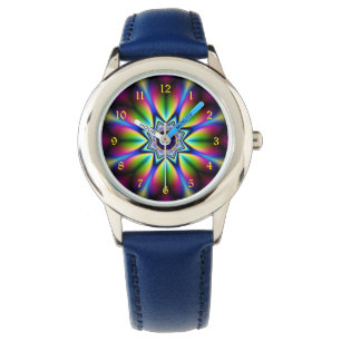Psychedelic Fractal Kaleidoscope Armbandsur