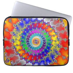 Psychedelic Fractal Laptop Fodral