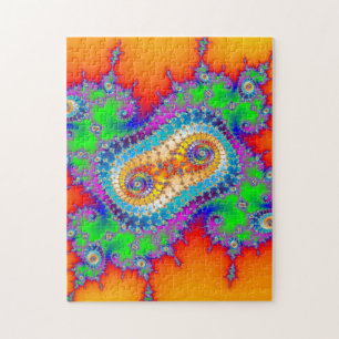 Psychedelic Fractal Spiral Pussel