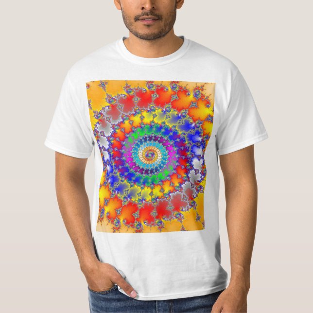 Psychedelic Fractal T Shirt (Framsida)