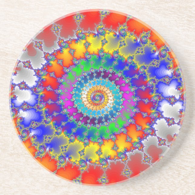 Psychedelic Fractal Underlägg (Framsidan)