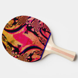 Psychedelic Fractales Ping Pong Paddle Pingisracket
