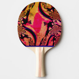 Psychedelic Fractales Ping Pong Paddle Pingisracket