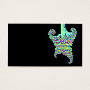 Psychedelic fractalgitarr visitkort