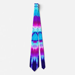 Psychedelic främmande Tie för satäng för Slips