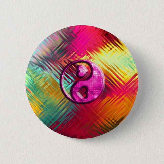 Psychedelic fredkärlekdesign knapp (Framsida)
