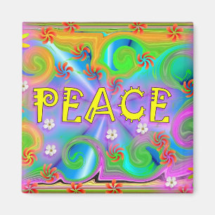 Psychedelic fredmagnet magnet