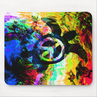 Psychedelic fredsköldpaddor Mousepad Musmatta