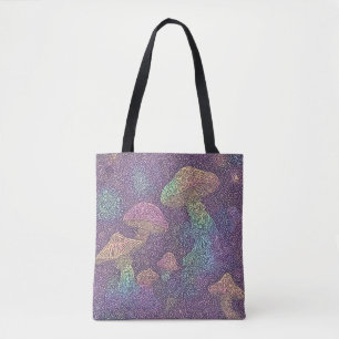Psychedelic Fungi Galaxy - Tote Bag Tygkasse