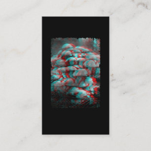 Psychedelic Fungi Vaporwave Crazy Mind MushRums Visitkort