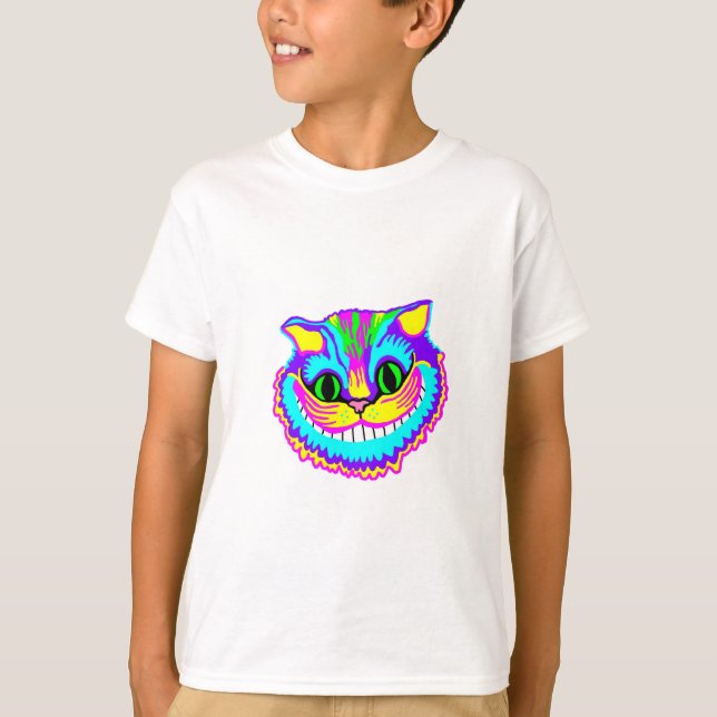 Psychedelic galen le katt t-shirt (Framsida)