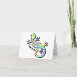 Psychedelic Geckonotecards Kort