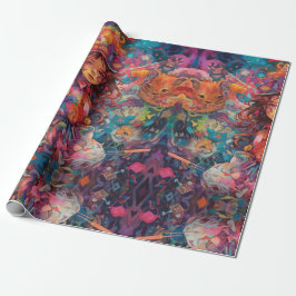 Psychedelic Girl Alice in wonderland Theme Presentpapper