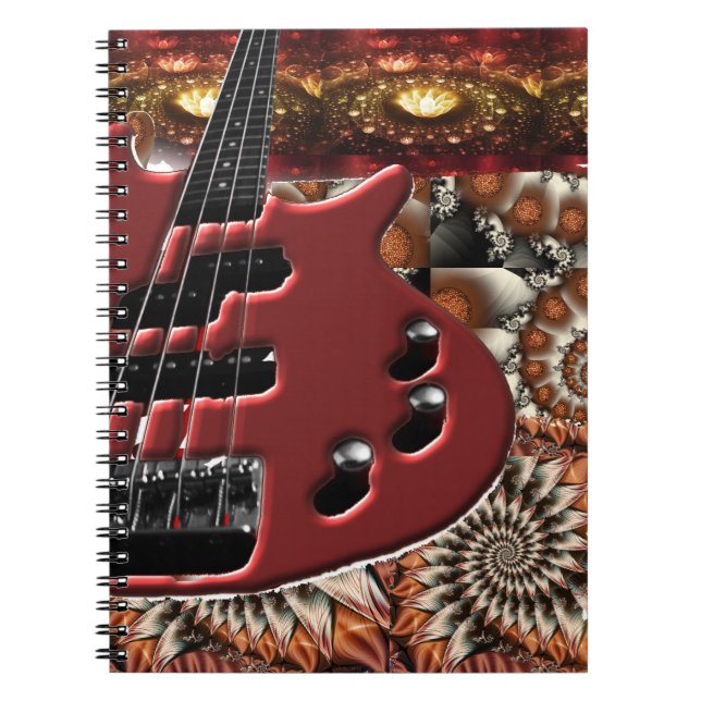 Psychedelic gitarranteckningsbok anteckningsbok (Framsidan)