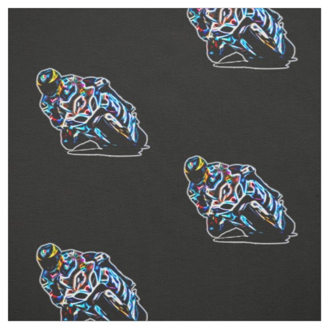 Psychedelic glödande tävlings- tyg (Provkarta)