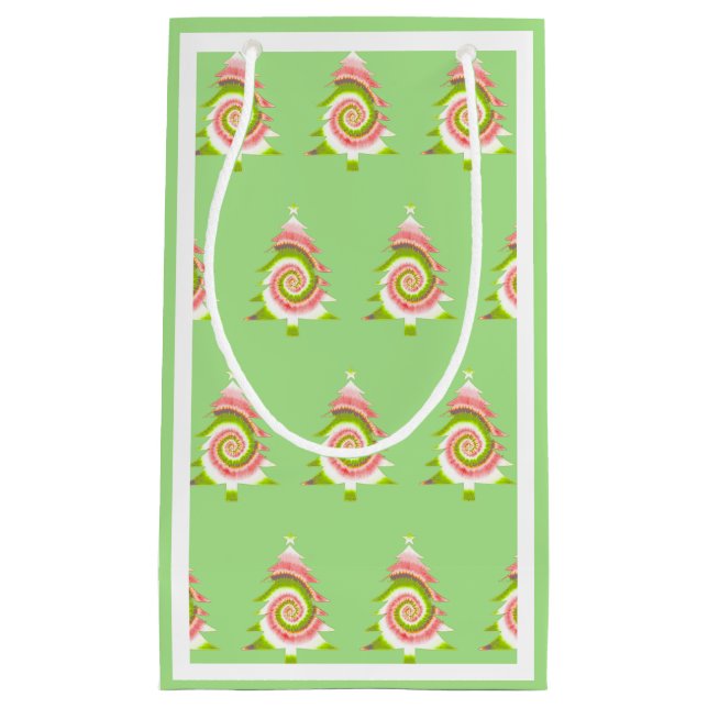 Psychedelic Gräs Mönster Gift Bag (Framsidan)