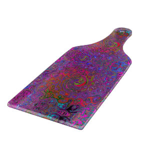 Psychedelic Groovy Magenta Retro Liquid Swirl