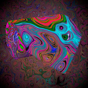 Psychedelic Groovy Magenta Retro Liquid Swirl Slips