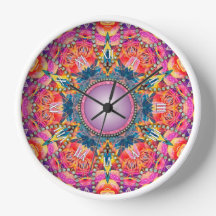 Psychedelic Groovy Rosa Kärlek Glam Mandala