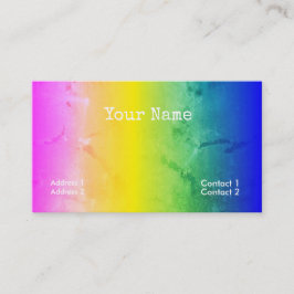 Psychedelic grunge rainbow rand visitkort