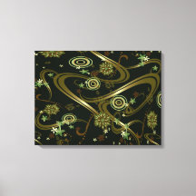 Psychedelic guld art Canvas