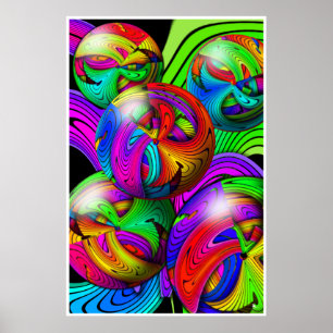 Psychedelic härdsmältaaffisch poster