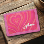 Psychedelic Hearts Calligraphy Script Namn Pinks<br><div class="desc">Ett funky hjärta mönster med pastelpinkar och . Det moderna skriptet tillför en modern funky till den här återdesignen. Lägg till ditt namn eller ta bort texten för en roligtens gigantiska design. Namn är ett trendig-skript på en stor vit storlek. Om du klickar på länken Custze (anpassa) kan du gå...</div>