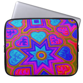 Psychedelic Hearts Elektronikväska Laptop Sleeve