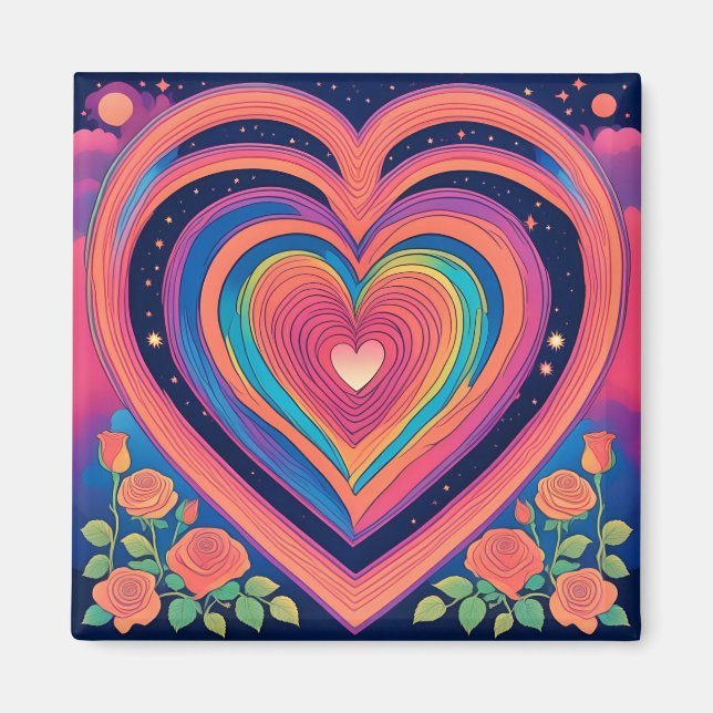 Psychedelic Hearts & Galactic Ro Magnet (Framsidan)