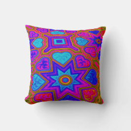 Psychedelic Hearts Kuddinkast Kudde